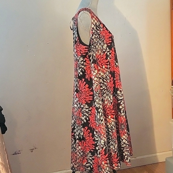 Perceptions Womans Floral Sleeveless Midi Dress, Size: 2X - Picture 2 of 7